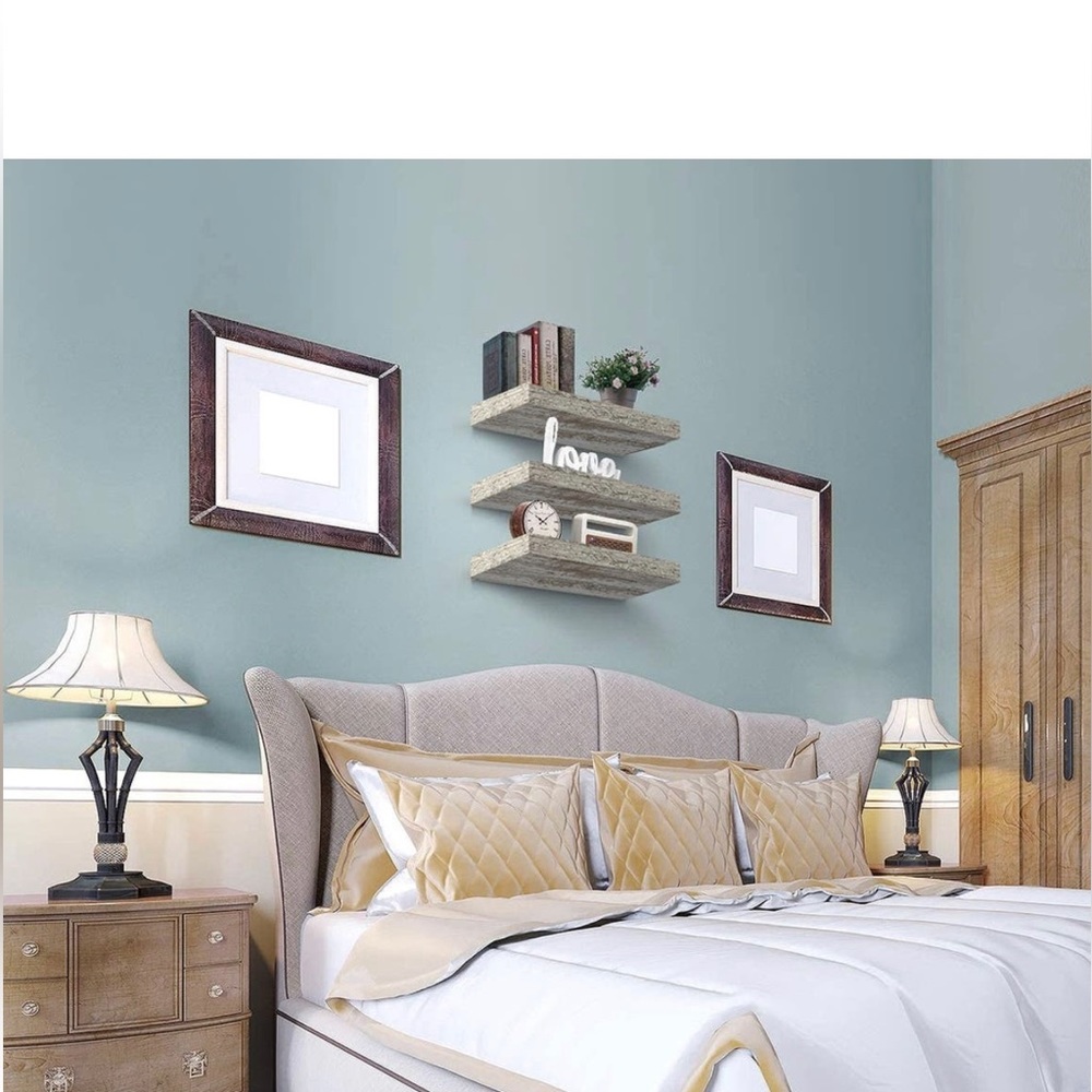 Sorbus, Vintage White Floating Shelf- Set f 3 - Brand new - Picture 4 of 6